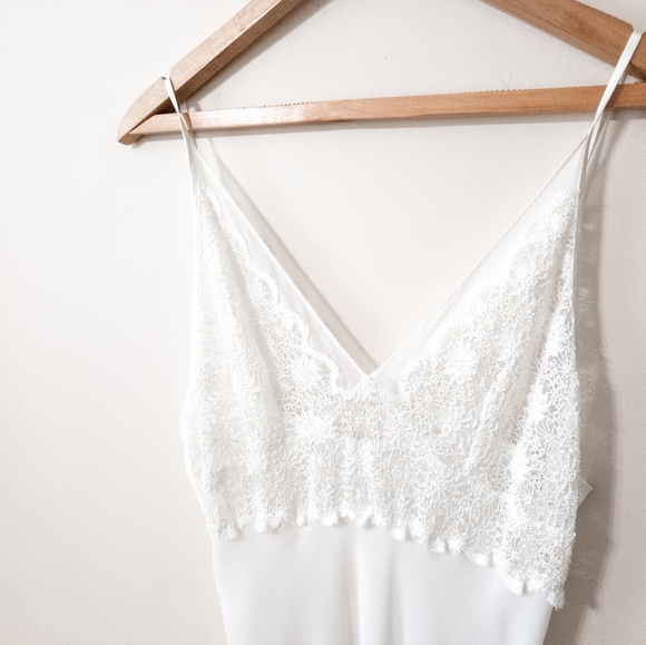 Vintage Other - Vintage Bridal nightgown sheer skirt lace bodice